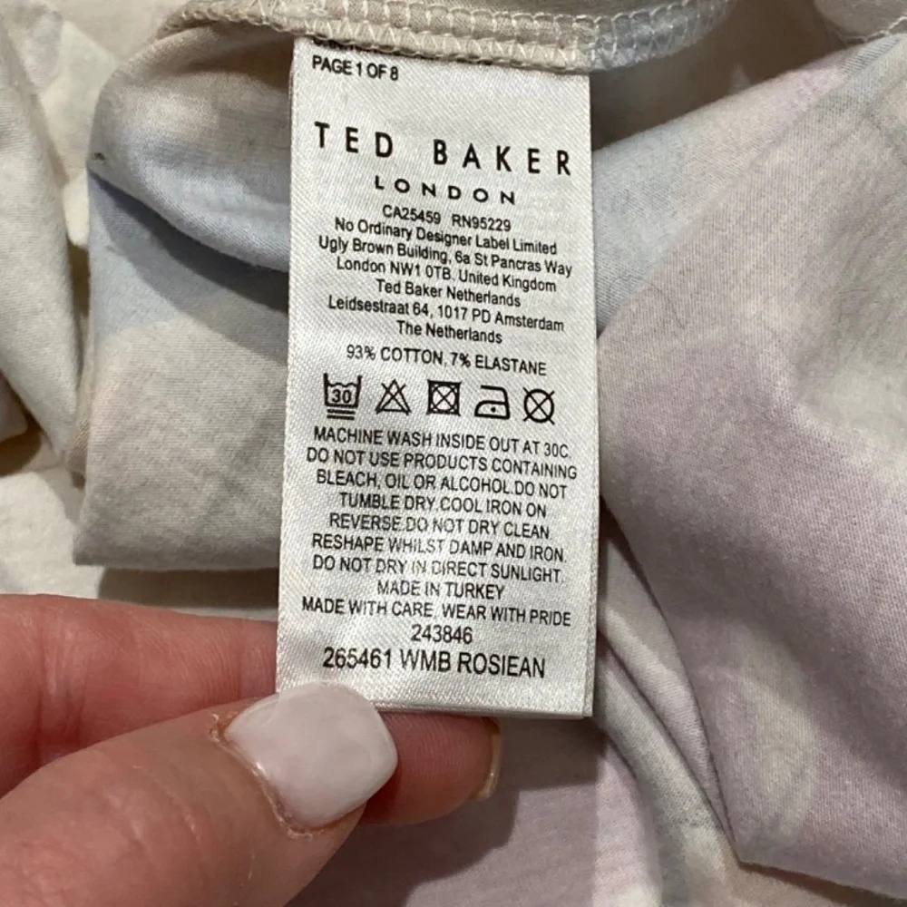 Ted Baker Rosian Printed Tee 16628 - Picture 9 of 11